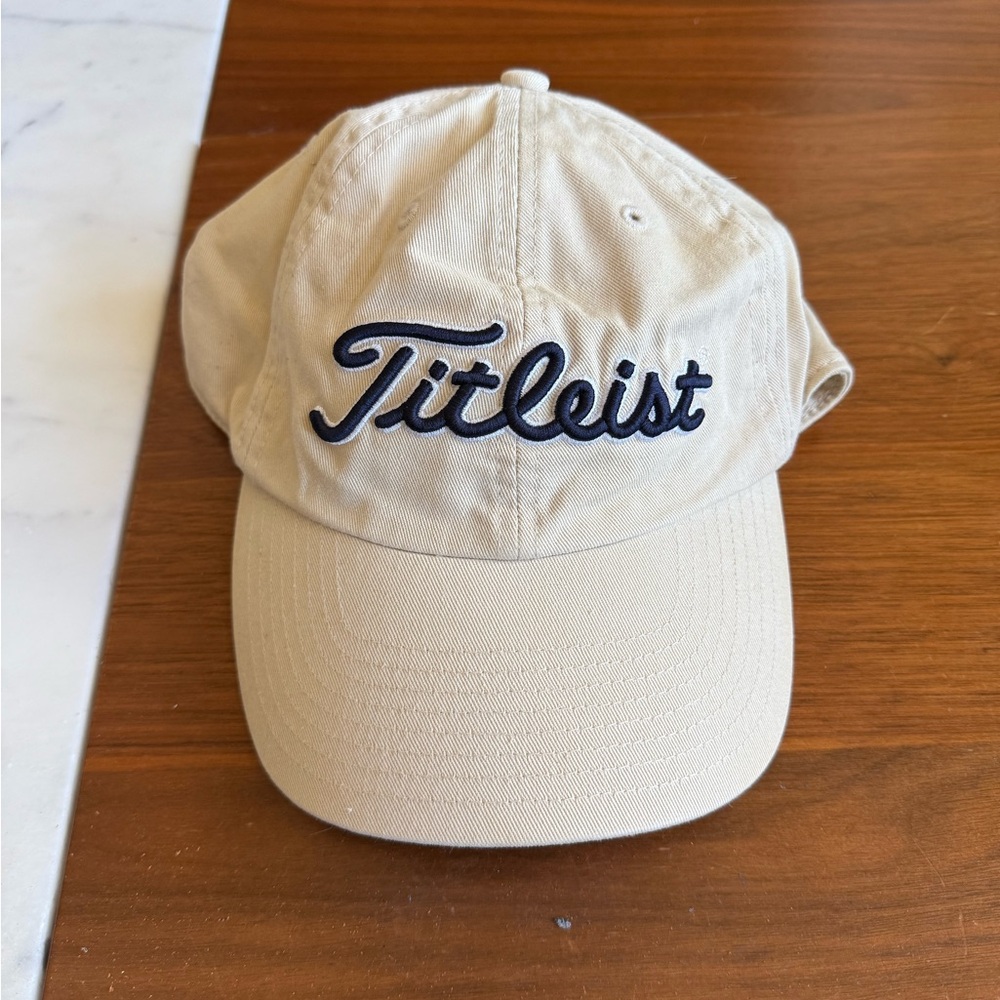 Titleist Beige Golf Hat with Black Logo - Picture 3 of 6